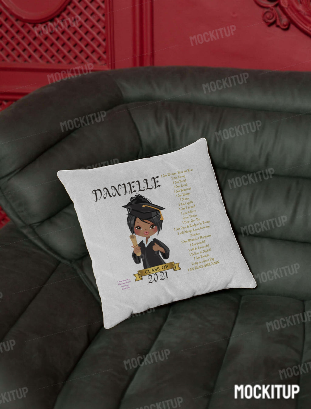 gifts "I AM" custom pillow. Please read description all the way to the end