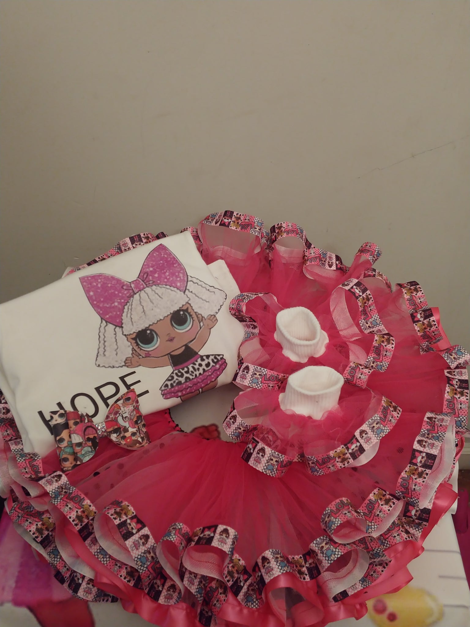 Lol doll  ribbon tutu complete outfit in a box. Any birthday theme