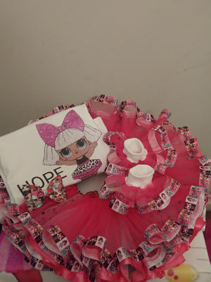 Lol doll  ribbon tutu complete outfit in a box. Any birthday theme
