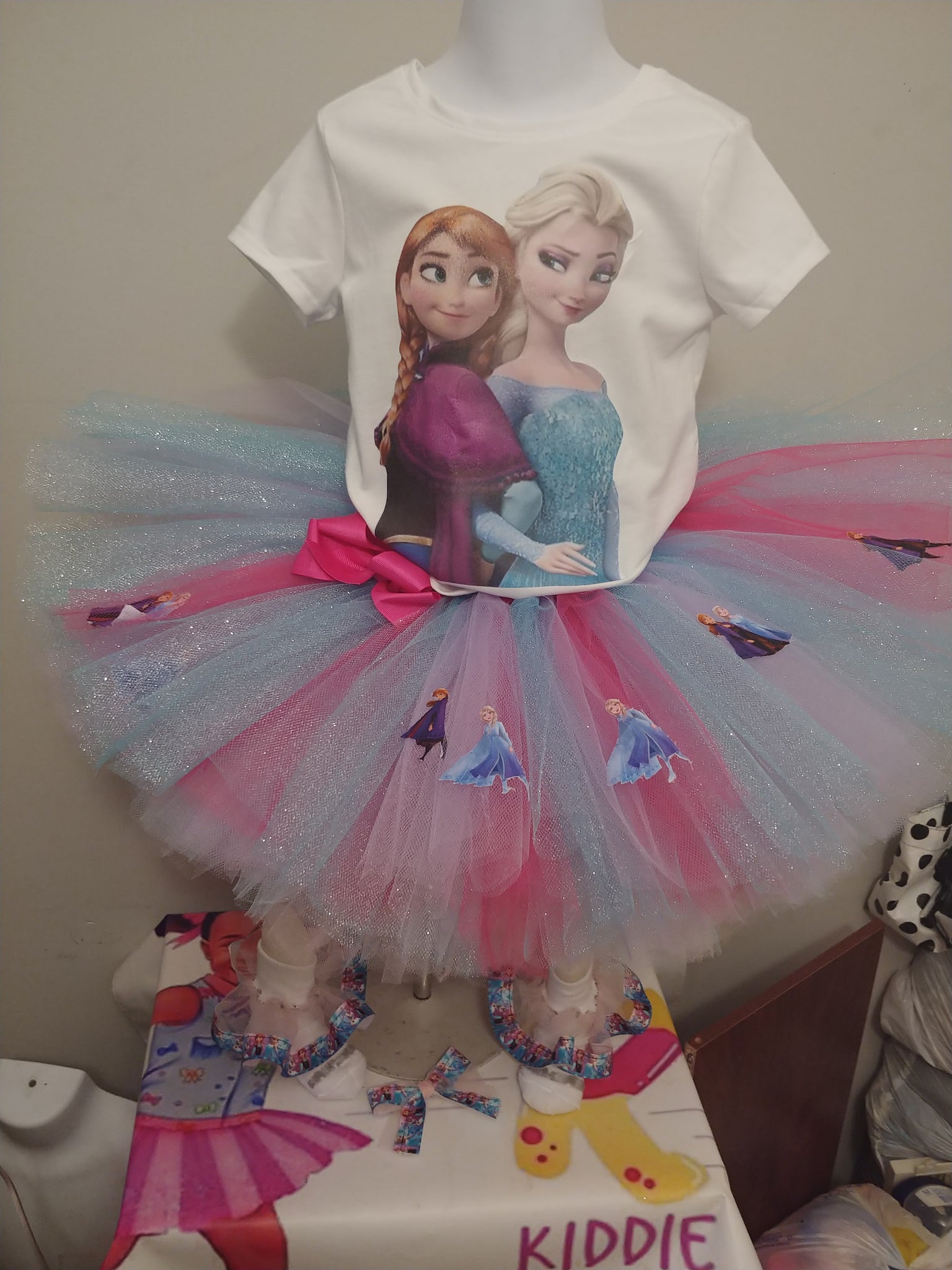 Big girl Princess and frog tutu outfit event,  all about me birthday batman, superman. Heros, comics, the color crew