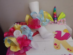 Single  layer tulle ribbon nesha's socks