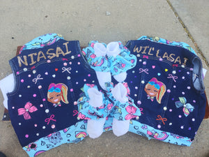 Personalized Brown girl magic or a brown Jo inspired Jean vest jacket birthday gift.