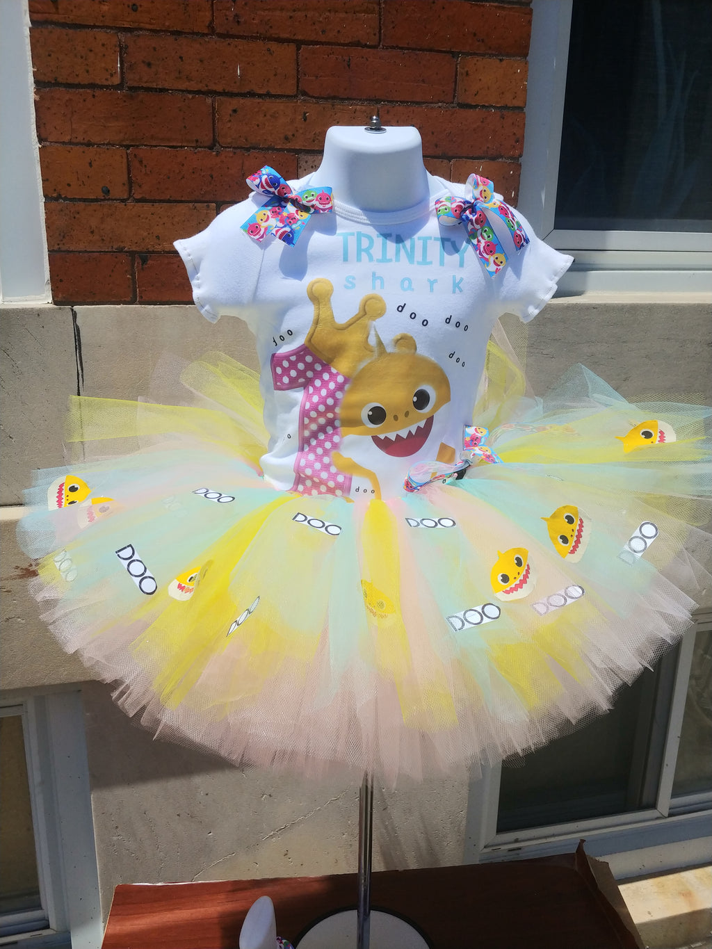 Melon, shark tutu outfit event, pj,doo