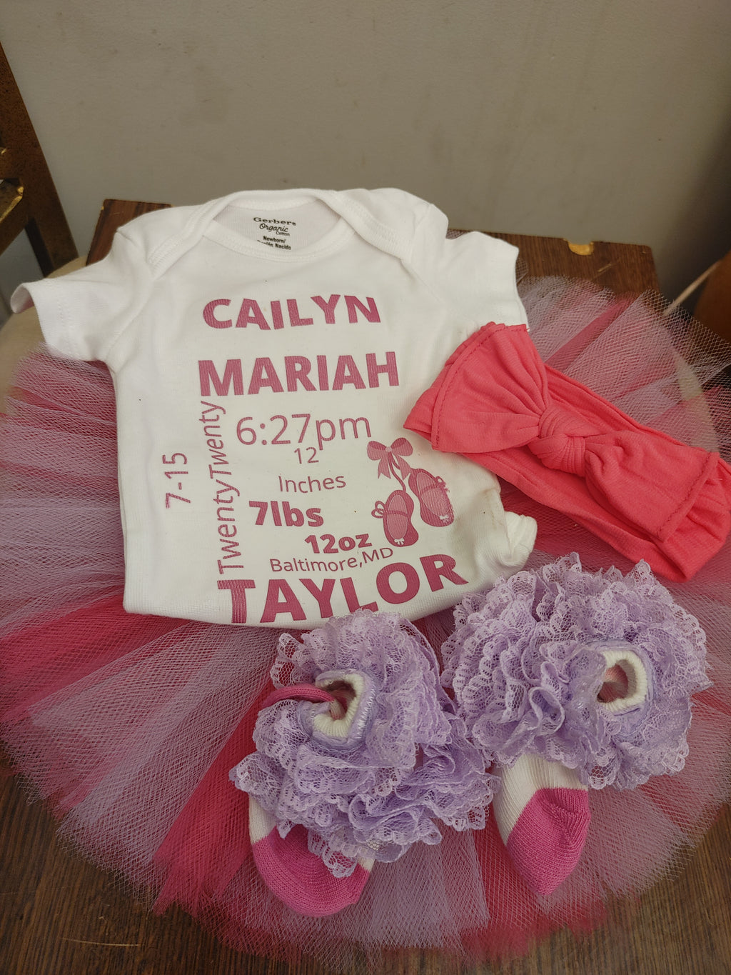 Baby shower tutu sets or newborn tutu sets