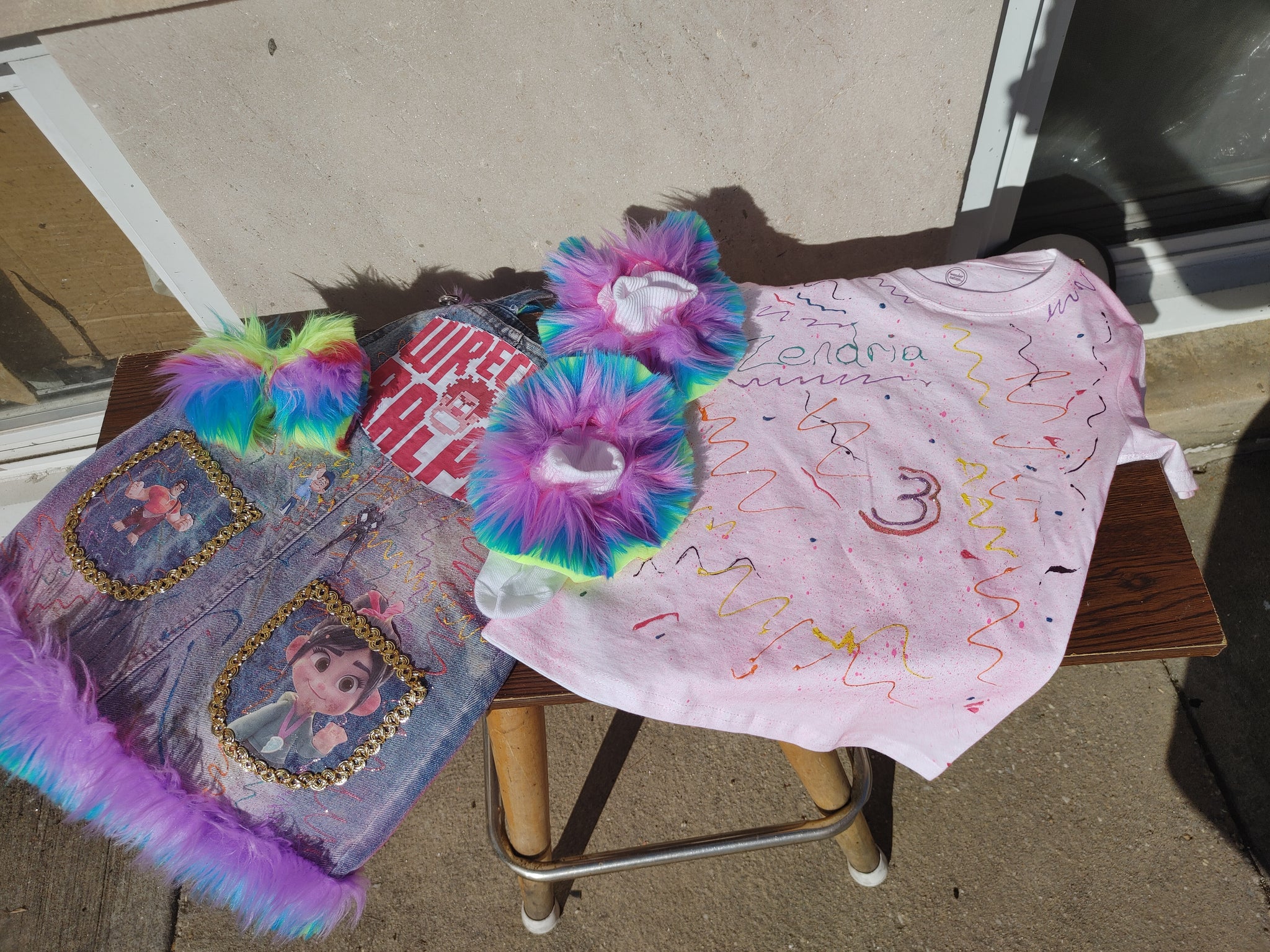 Paint splatter jumper boy/girl (shorts. Skirt. Pants)