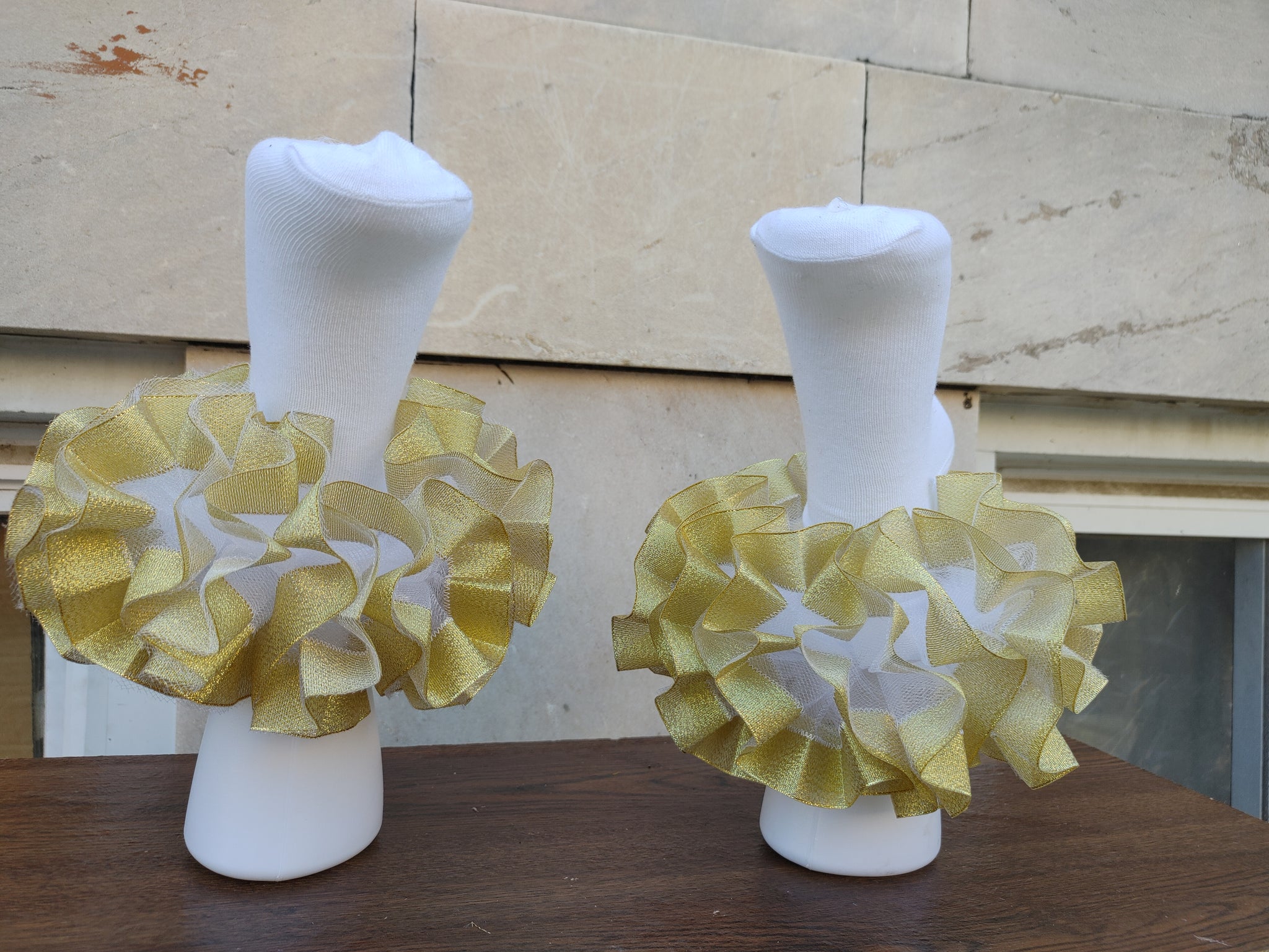Ribbon  trim tulle.  nesha's socks. All children sizes. Birthday.Church. School