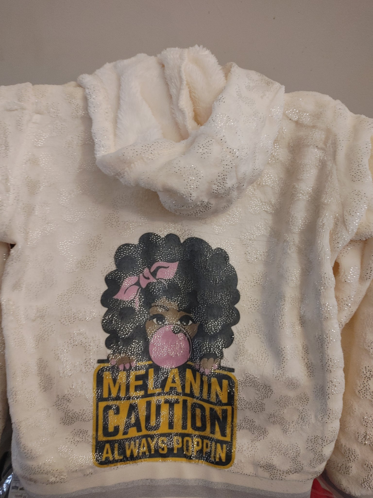 Fleece cream or light custom  jacket