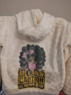 Fleece cream or light custom  jacket