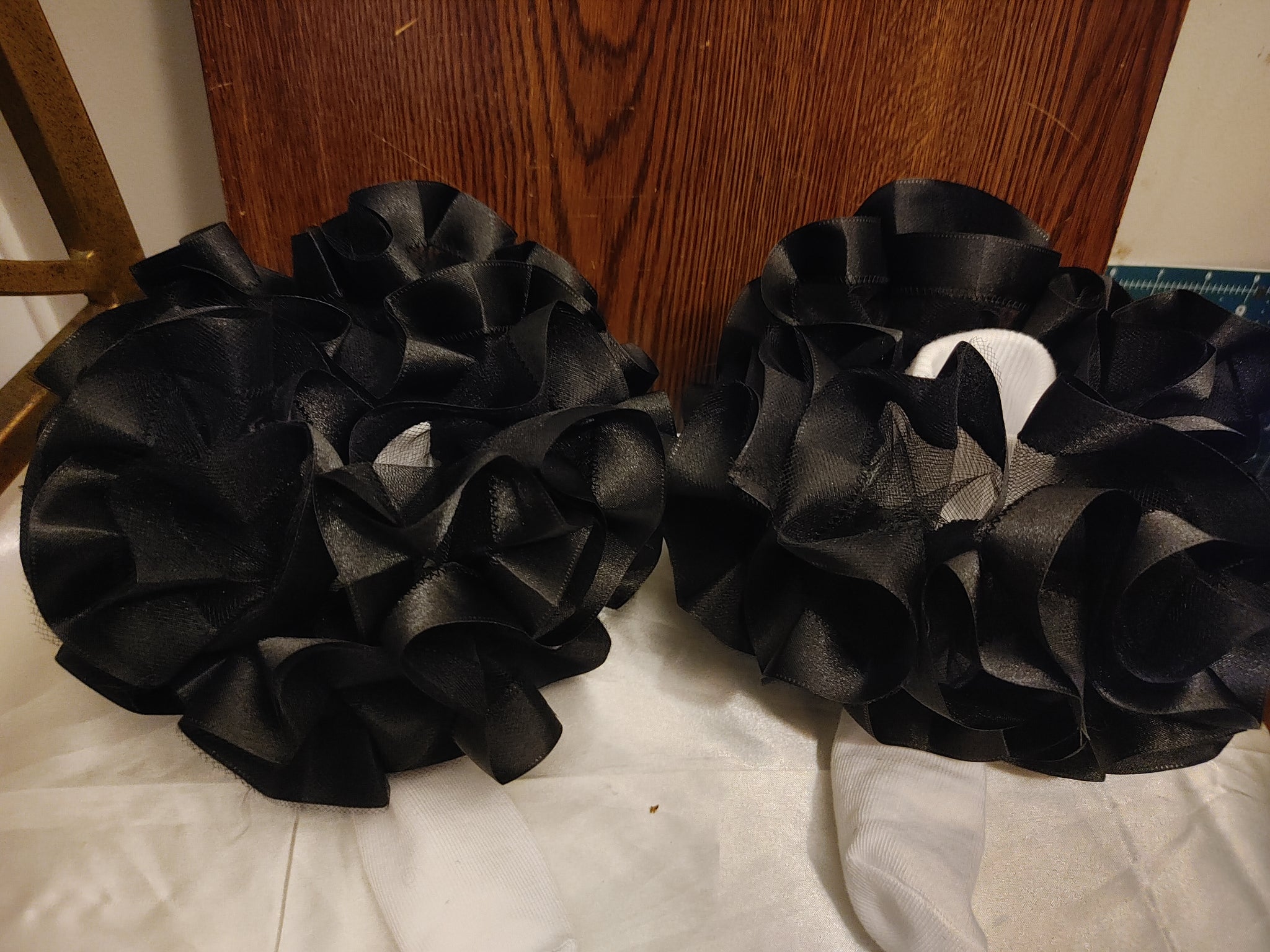 Ribbon  trim tulle.  nesha's socks. All children sizes. Birthday.Church. School
