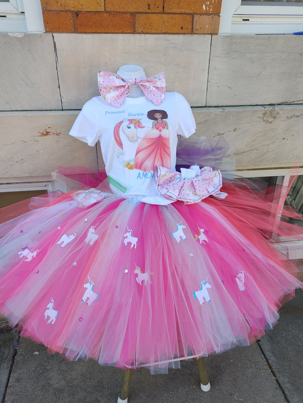 Big girl Princess and frog tutu outfit event,  all about me birthday batman, superman. Heros, comics, the color crew