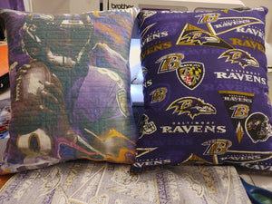 Custom throw  Pillow. Ravens,sports, cartoon, black girl magic, cars, trains, baby shark