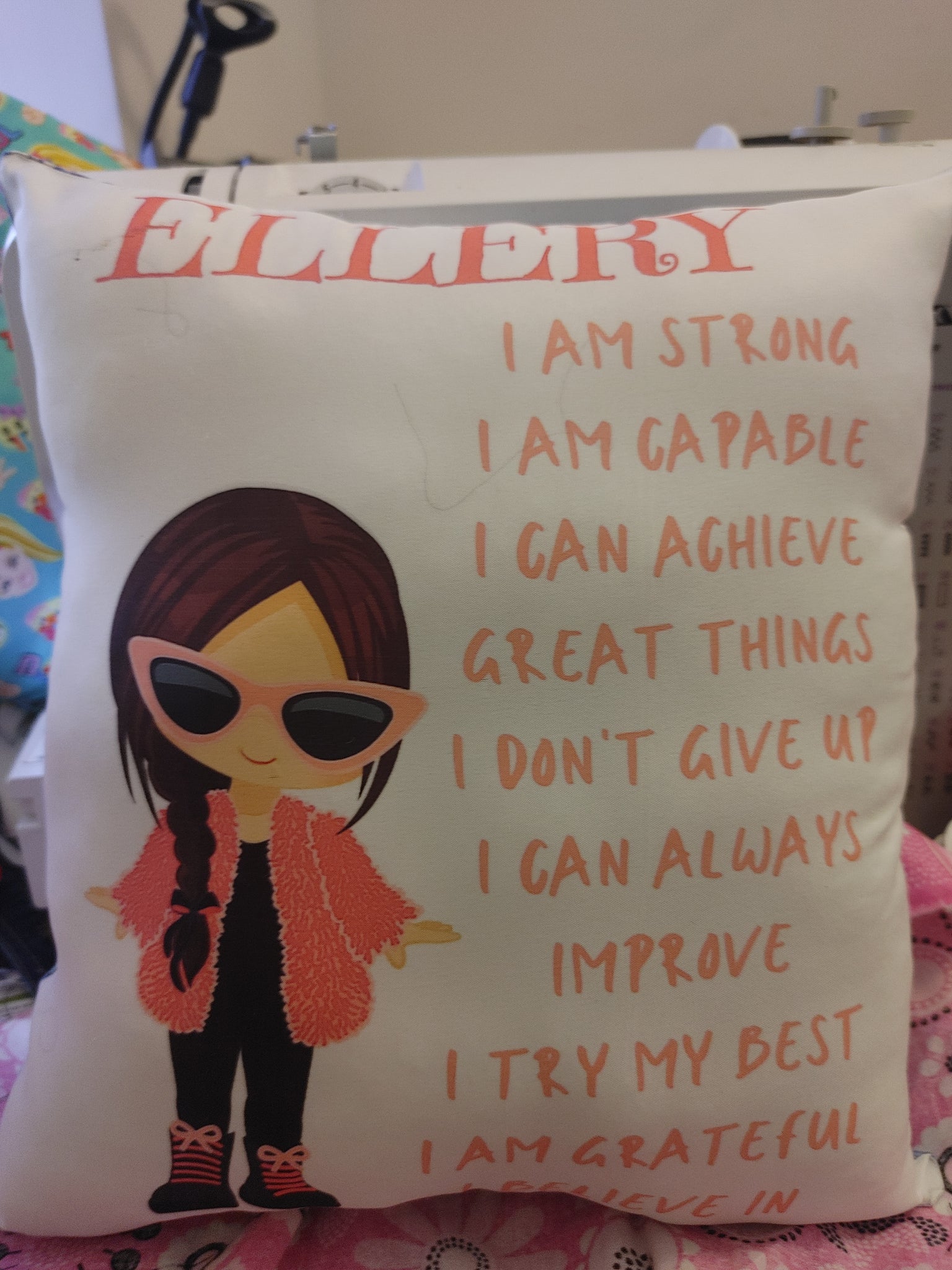 gifts "I AM" custom pillow. Please read description all the way to the end