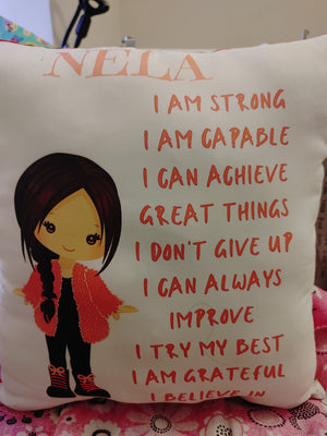 gifts "I AM" custom pillow. Please read description all the way to the end