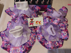 Single  layer tulle ribbon nesha's socks