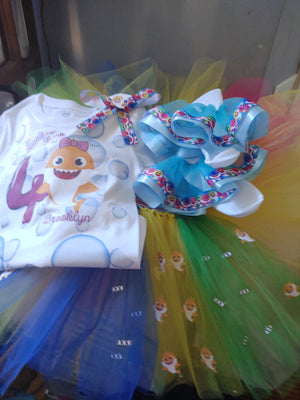 Melon, shark tutu outfit event, pj,doo