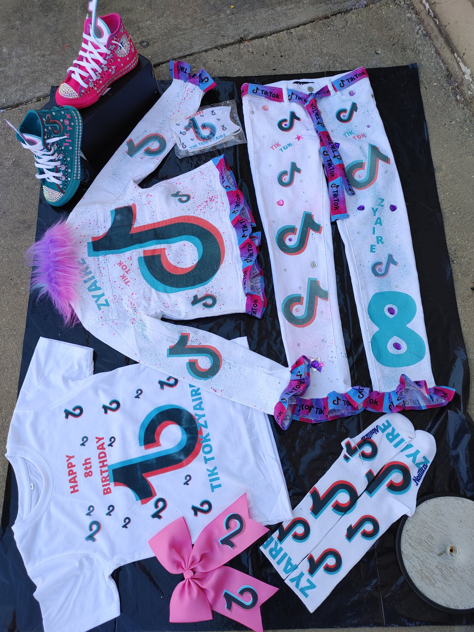 Girl Any theme tiktok baby shark jean pants or jean shorts or skirt