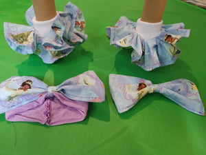 Fabric kitty,vamp,  Patrol nesha's socks and hair bow.