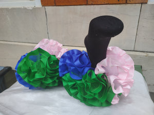Ribbon  trim tulle.  nesha's socks. All children sizes. Birthday.Church. School