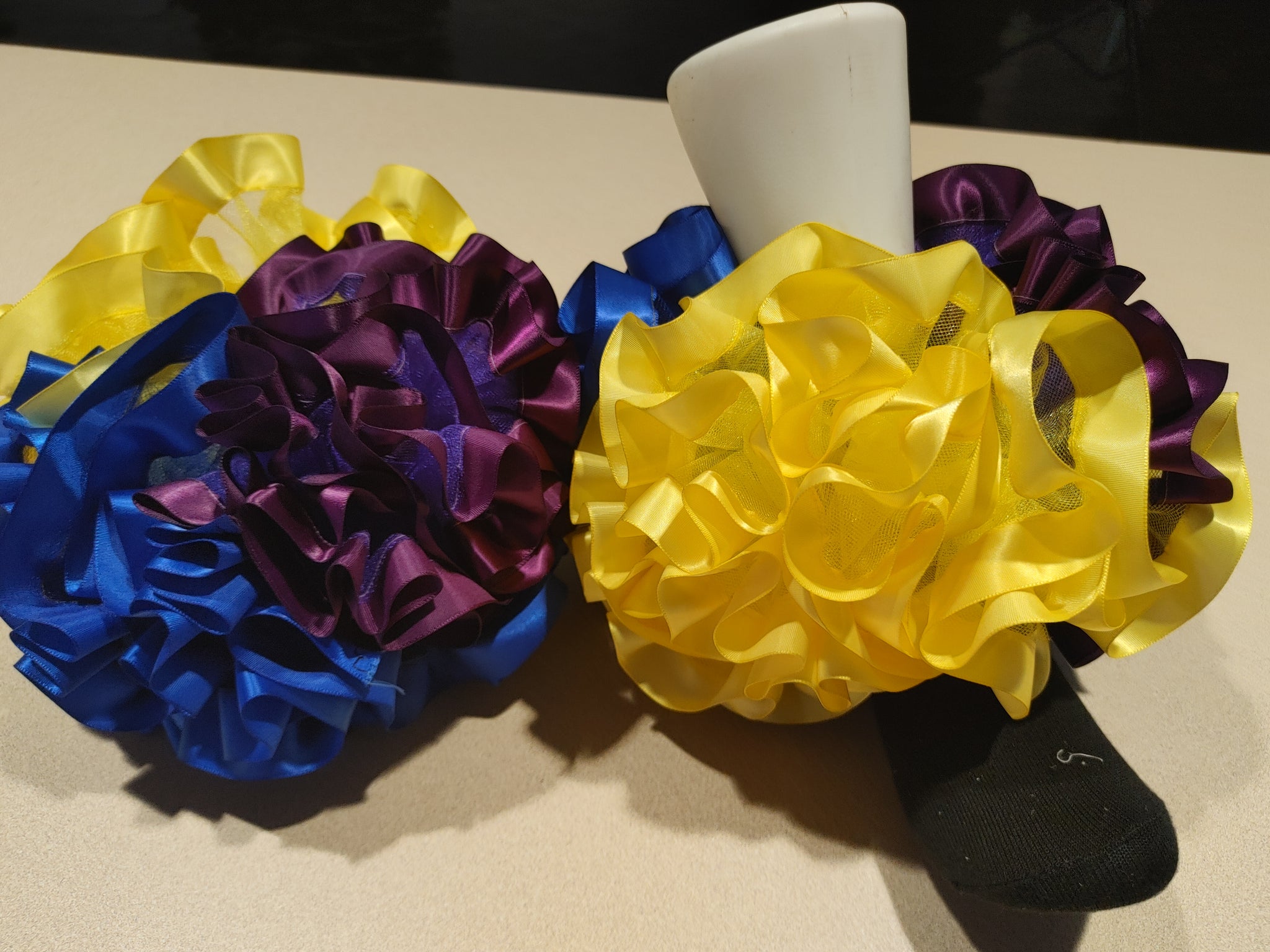 Ribbon  trim tulle.  nesha's socks. All children sizes. Birthday.Church. School