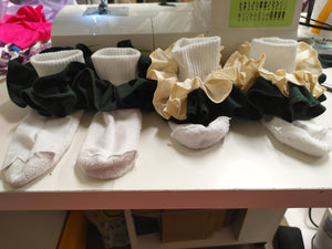 Fabric kitty,vamp,  Patrol nesha's socks and hair bow.