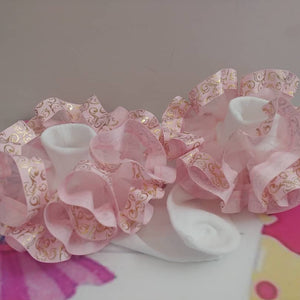 Ribbon  trim tulle.  nesha's socks. All children sizes. Birthday.Church. School