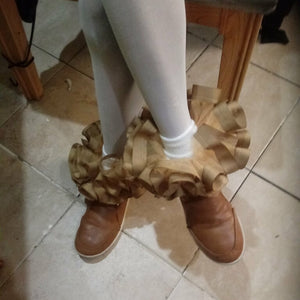 Ribbon  trim tulle.  nesha's socks. All children sizes. Birthday.Church. School