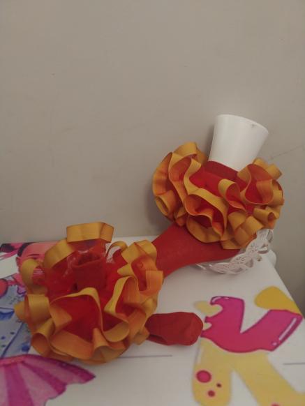 Ribbon  trim tulle.  nesha's socks. All children sizes. Birthday.Church. School