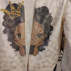 Fleece cream or light custom  jacket