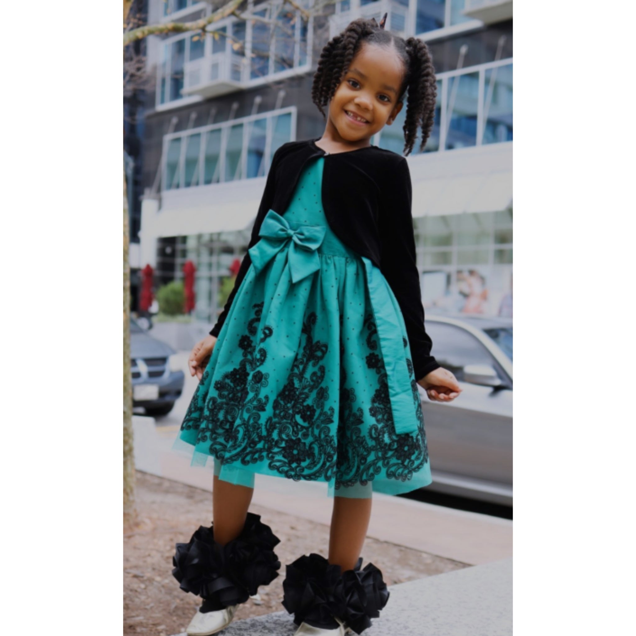 Ribbon  trim tulle.  nesha's socks. All children sizes. Birthday.Church. School