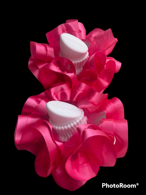 Double layer tulle ribbon nesha's socks