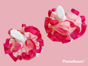 Double layer tulle ribbon nesha's socks
