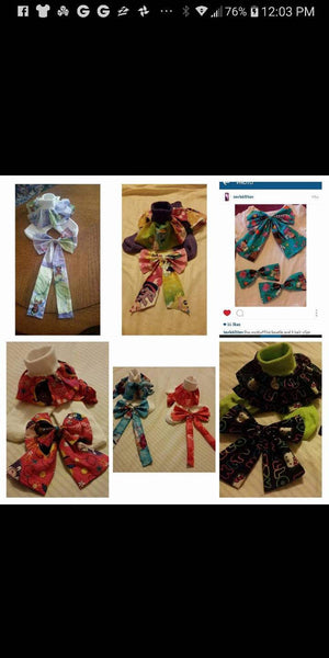 Fabric kitty,vamp,  Patrol nesha's socks and hair bow.