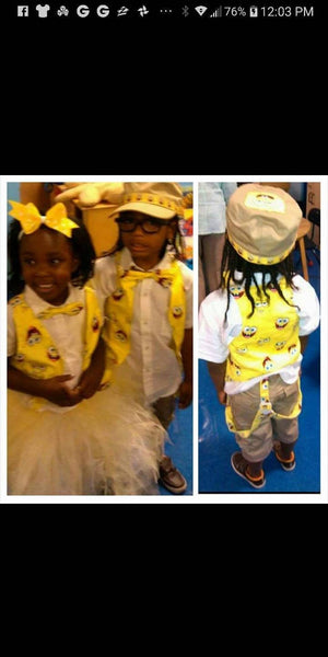 Child Vest and bowtie only. Any style bowtie any character