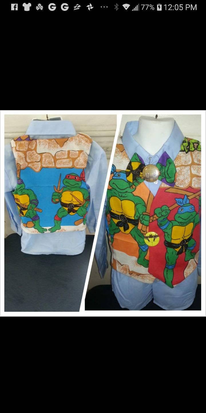 Child Vest and bowtie suspenders with matching hat. Any style bowtie any character