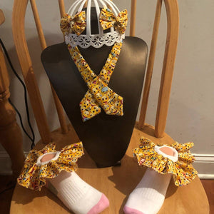 Happy face ,vamp girl. school birthday school tie  Bowtie socks and hair bow headband This can be added to an y tutu outfit except the tutu dr. ..
