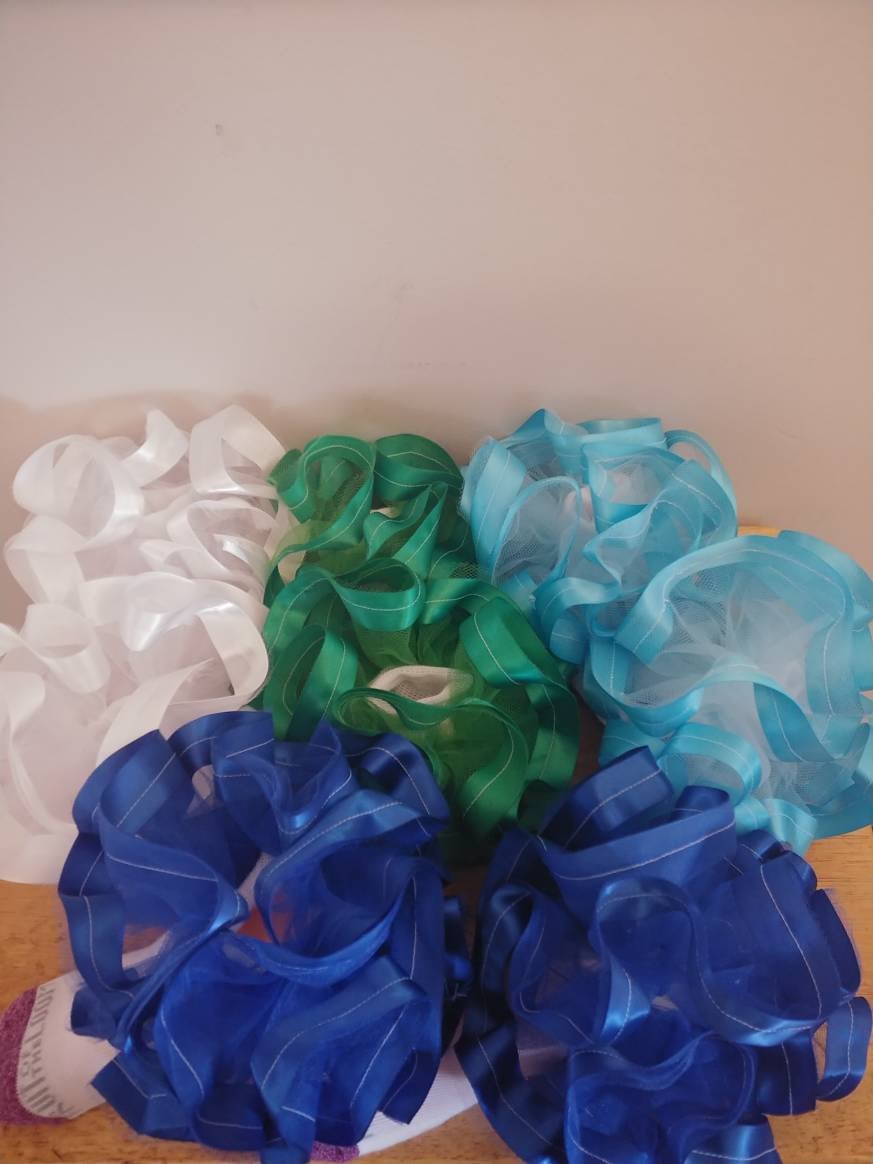 Ribbon  trim tulle.  nesha's socks. All children sizes. Birthday.Church. School