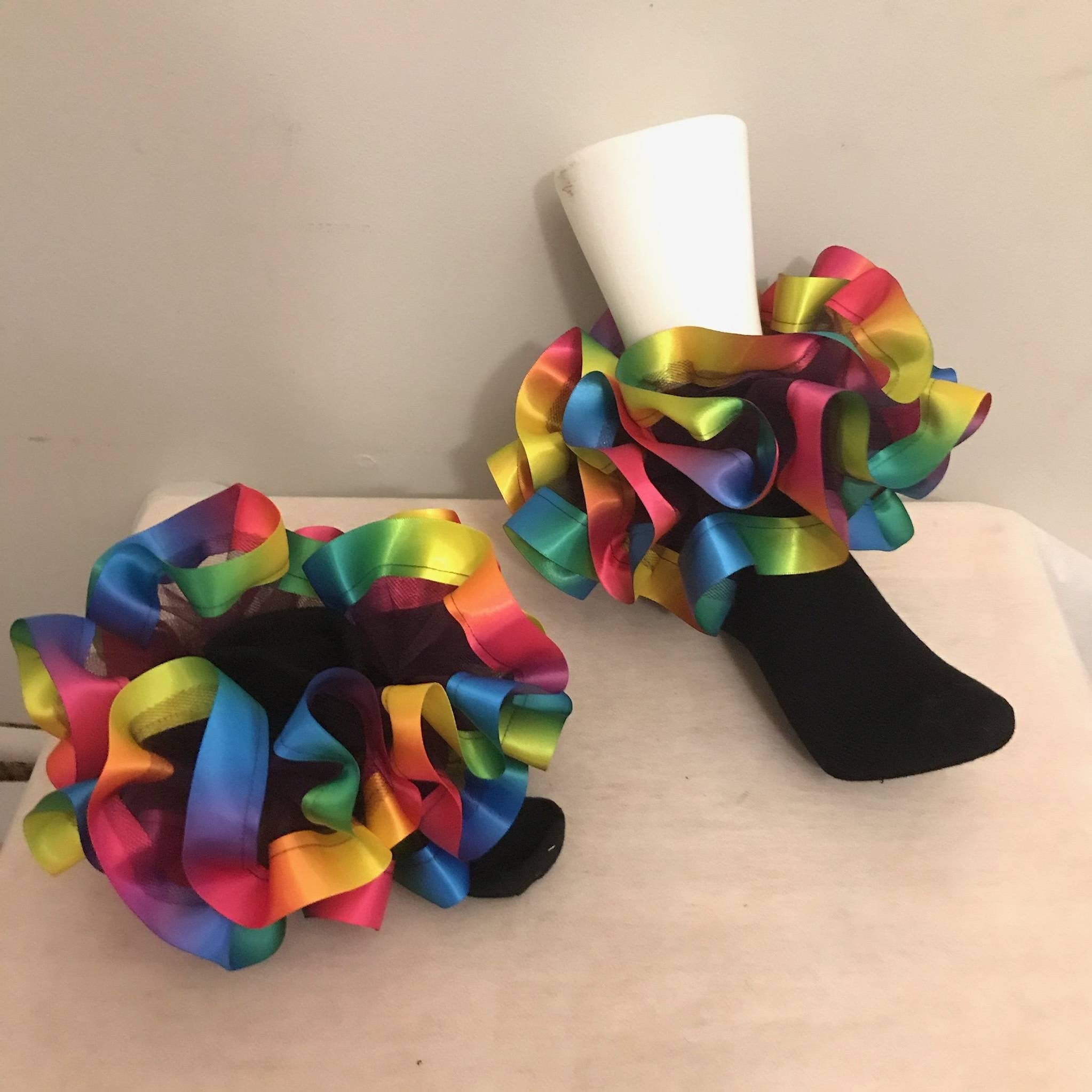 Ribbon  trim tulle.  nesha's socks. All children sizes. Birthday.Church. School