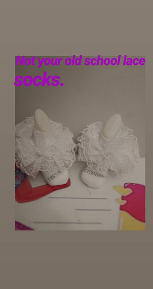 Not your old schooI Lace bobby nesha's socks (very full)
