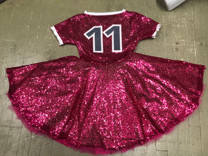 Sequins dress tulle underneath