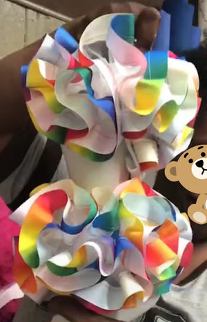 Ribbon  trim tulle.  nesha's socks. All children sizes. Birthday.Church. School
