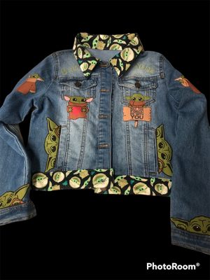 Jean vest or jacket with no bling