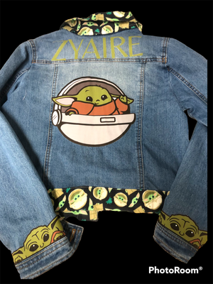 Jean vest or jacket with no bling