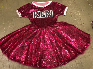 Sequins dress tulle underneath