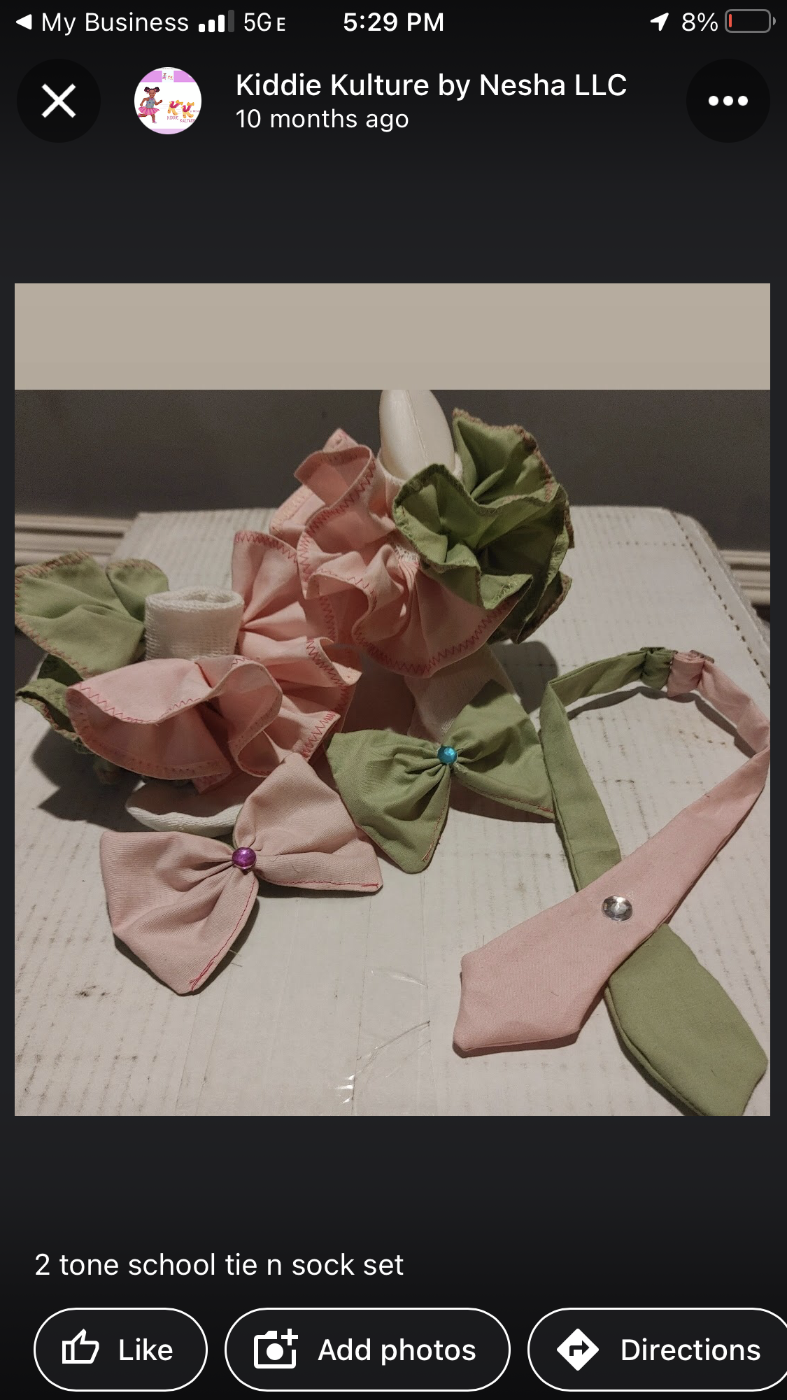 Happy face ,vamp girl. school birthday school tie  Bowtie socks and hair bow headband This can be added to an y tutu outfit except the tutu dr. ..